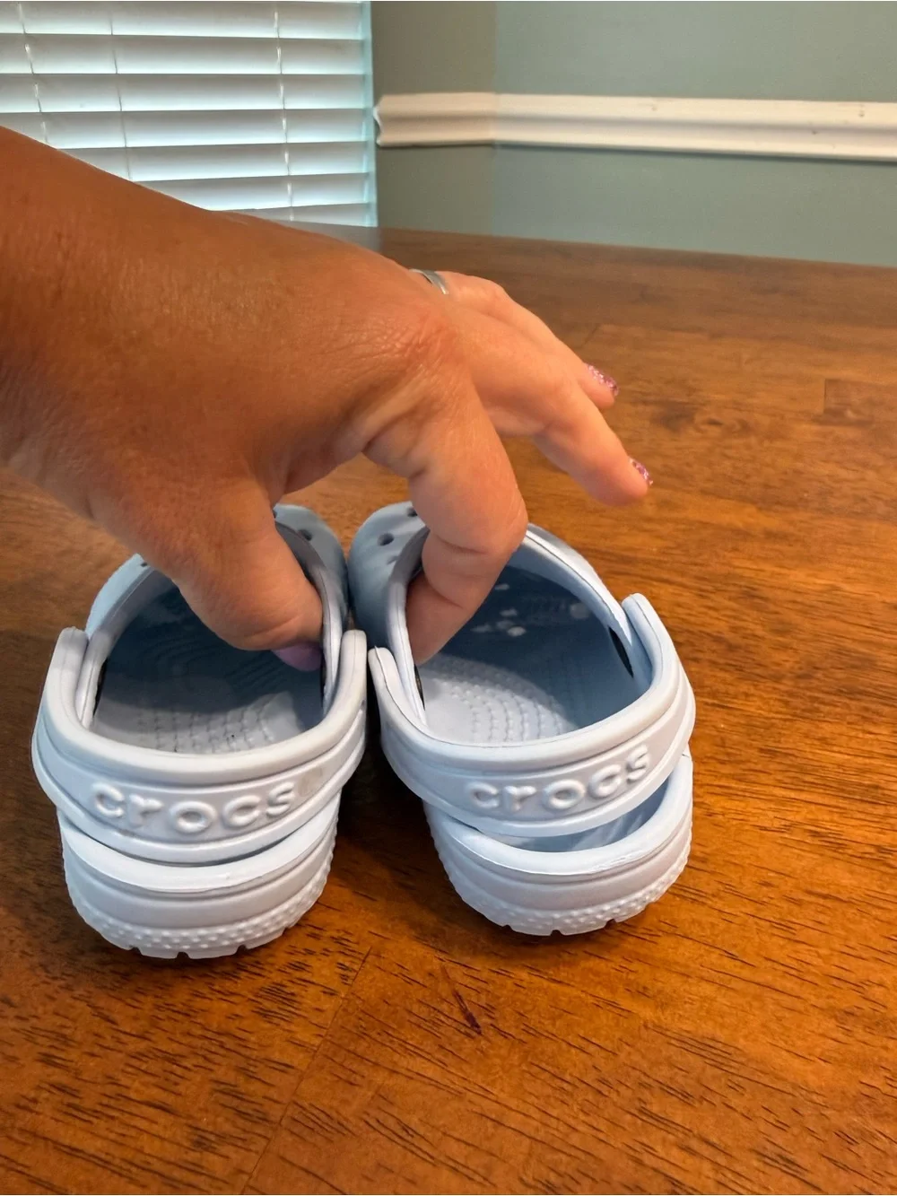 Crocs Classic Clogs Baby Toddler Size 5C Light Blue Water Shoes Slip On